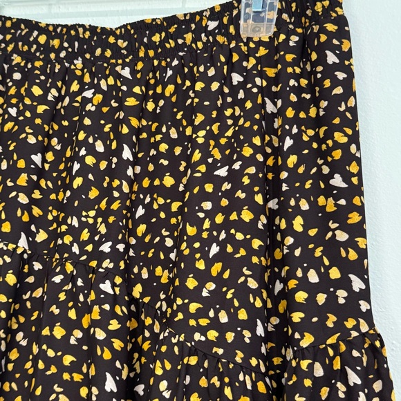 Ann Taylor Pleated Brown Prairie Pullon Midi Skirt NWOT - Medium - Picture 5 of 12